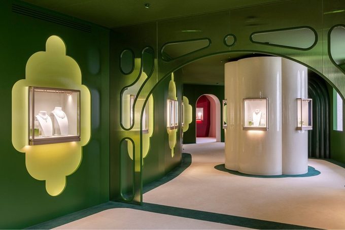 Exposición efímera de Cartier ejecutada por Moinsa