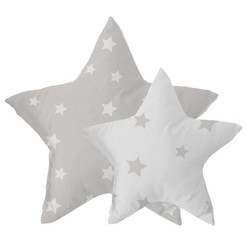 Pack de 2 cojines con forma de estrella (Miroytengo)