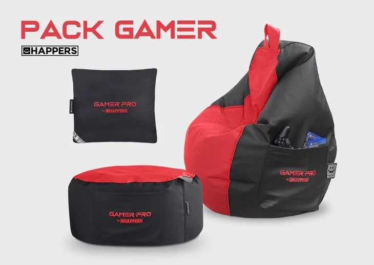 Pack puff gamer de Happers.es